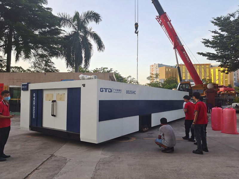 FUN88·乐天堂(中国游)激光8025HC总线高功率12000W光纤激光切割机交付成功